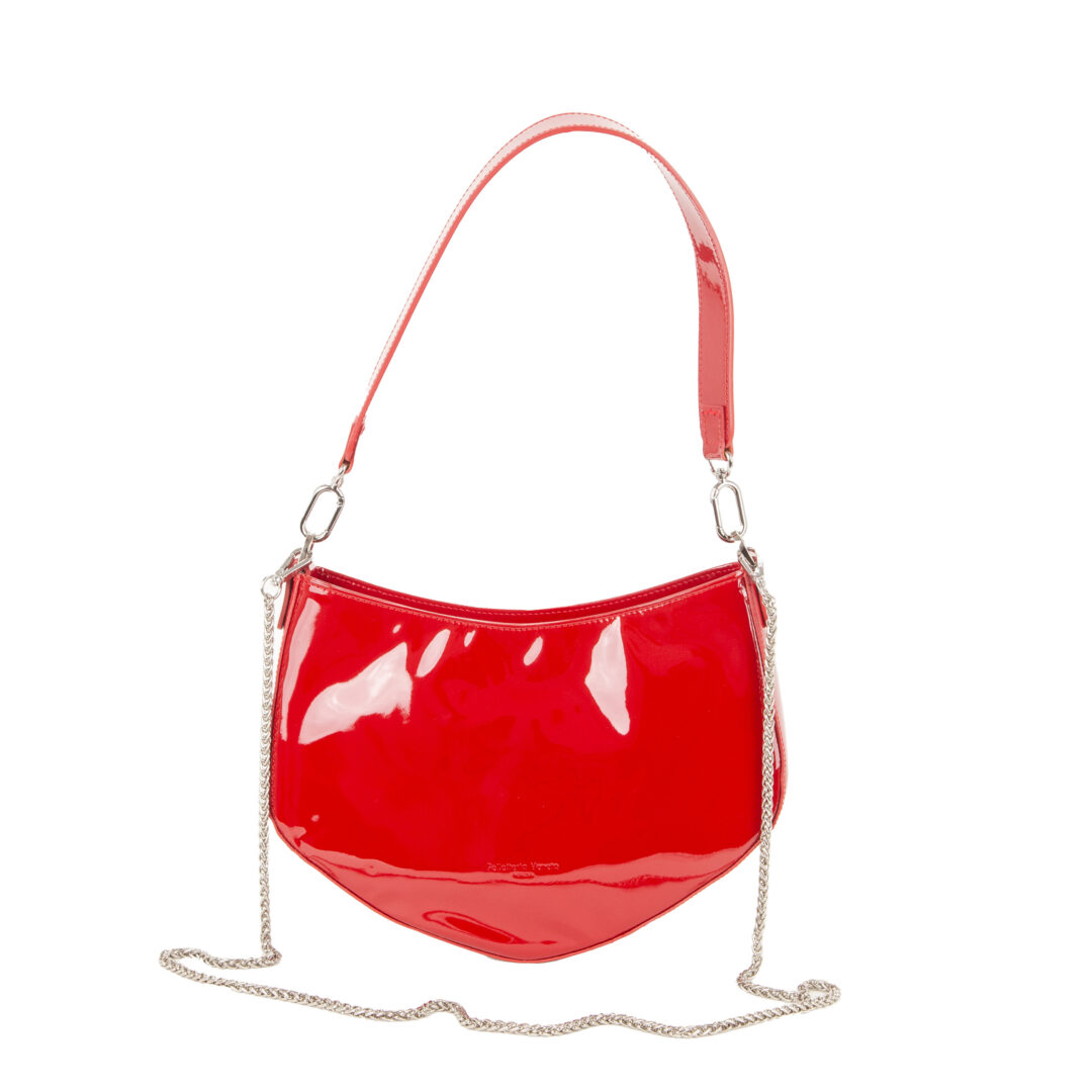 Glossy patent leather cross-body S25600