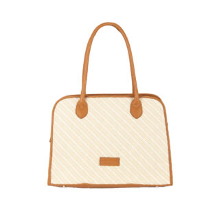 Weaved straw and leather P25073 shopper by Pelletteria Veneta
